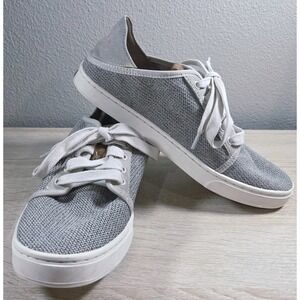 OluKai Pehuea Li Women's Sneakers Size 8 Gray Casual Lace Up Beach Comfort Shoes